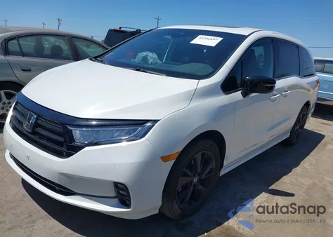 2023 Honda Odyssey Sport из США, поврежденный, VIN 5FNRL6H74PB070034